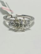 1.50ct trilogy platinum diamond ring