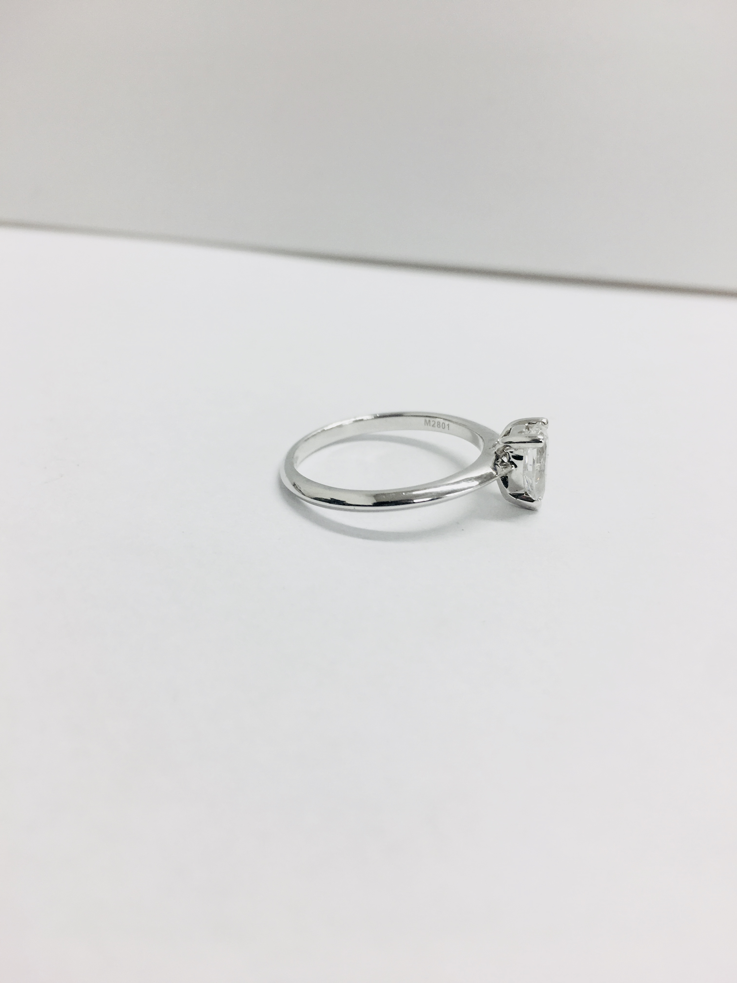 0.45Ct Diamond Solitaire Ring Set In Platinum 950. - Image 5 of 5