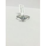 Platinum Diamond Solitaire Ring,