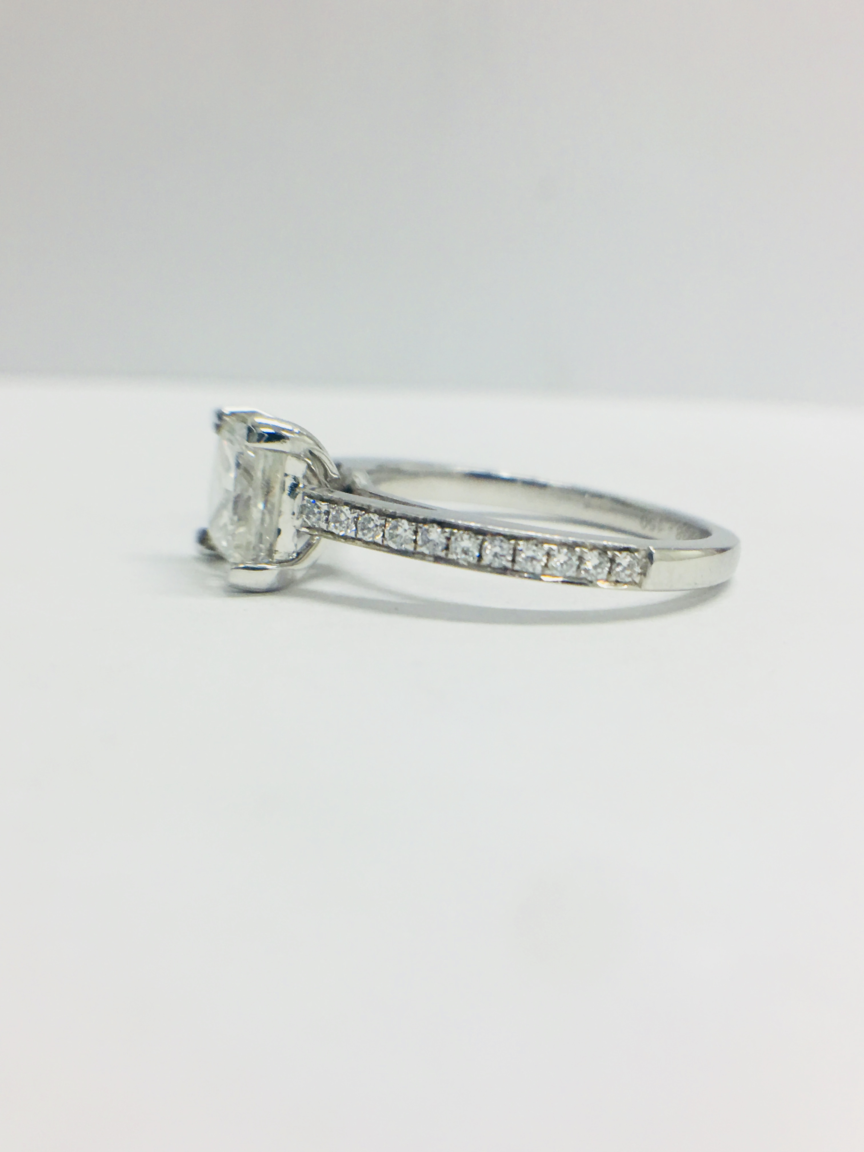 Platinum Diamond Solitaire Ring 1.10Ct Total Diamond Weight, - Image 7 of 12