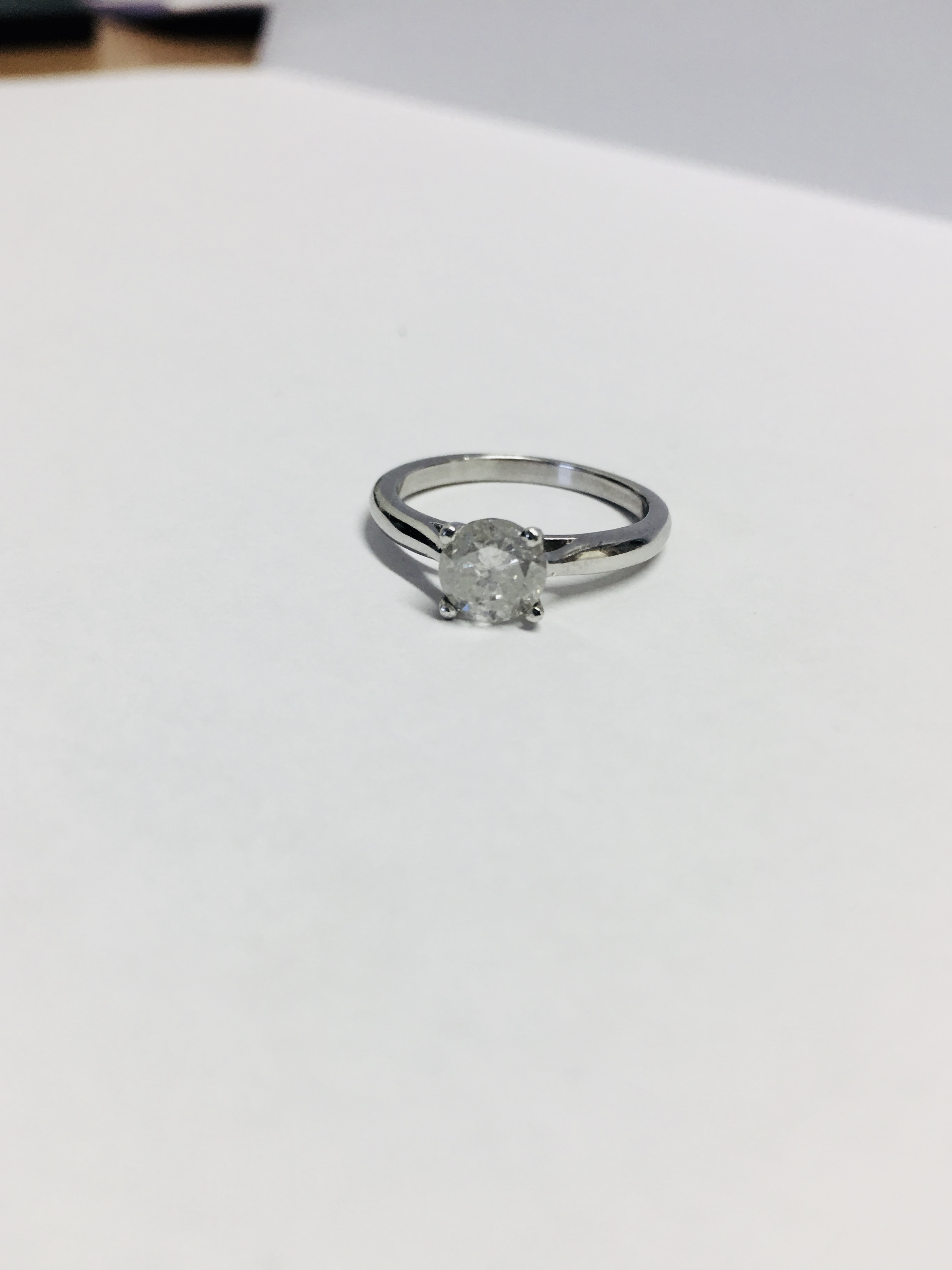 1Ct Brilliant Cut Diamond Solitaire Ring,