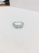 Platinum Diamond Trilogy Ring,