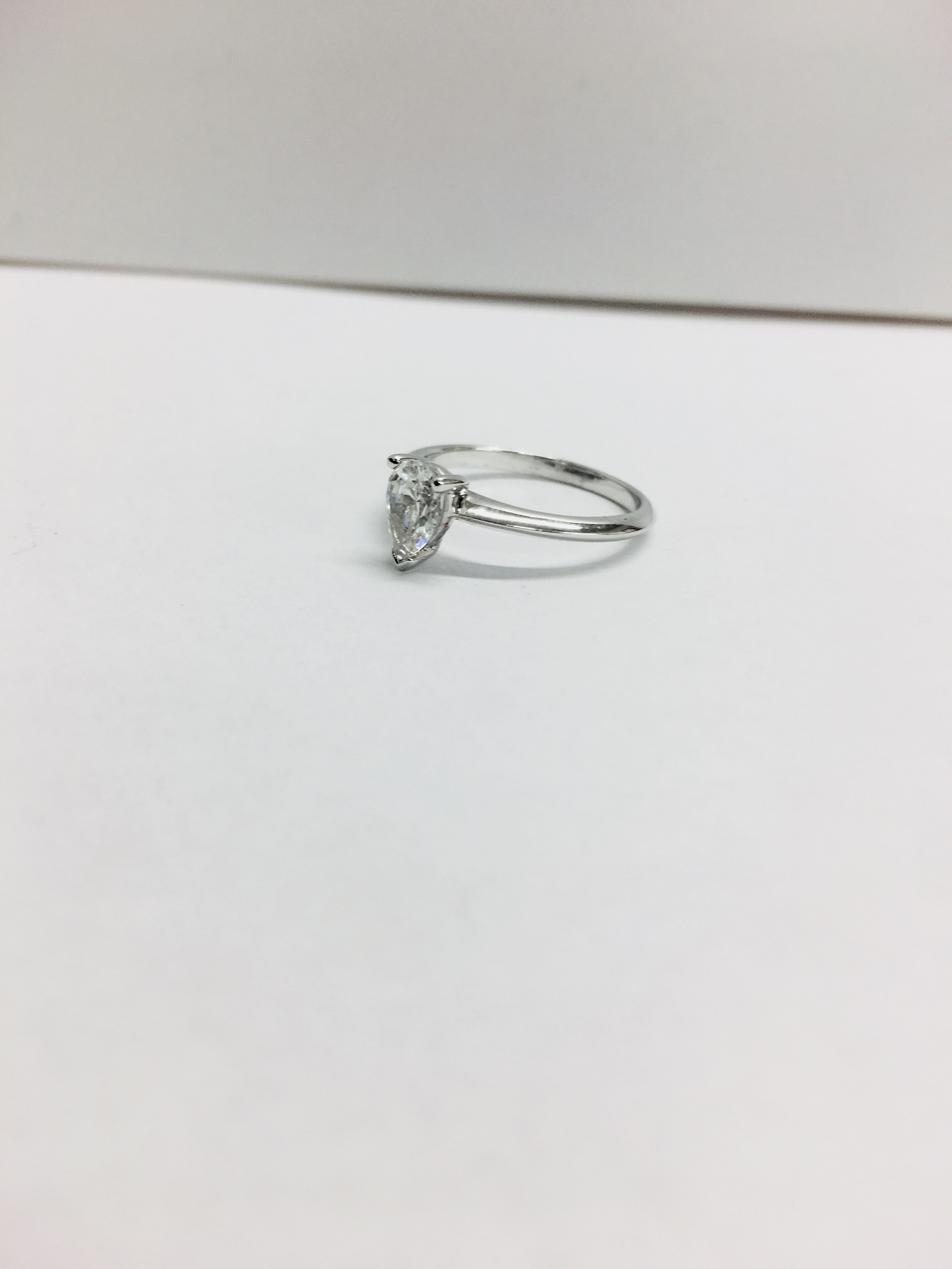 0.45Ct Diamond Solitaire Ring Set In Platinum 950. - Image 3 of 5