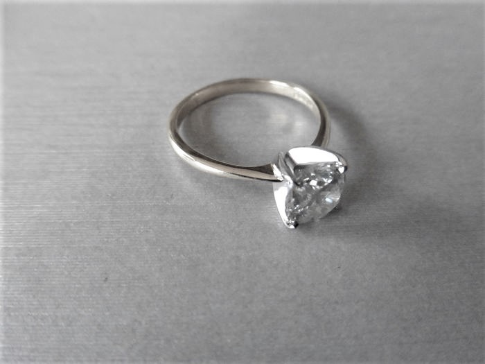 1.15Ct Diamond Solitaire Ring With An Enhanced Brilliant Cut Diamond. - Image 3 of 3