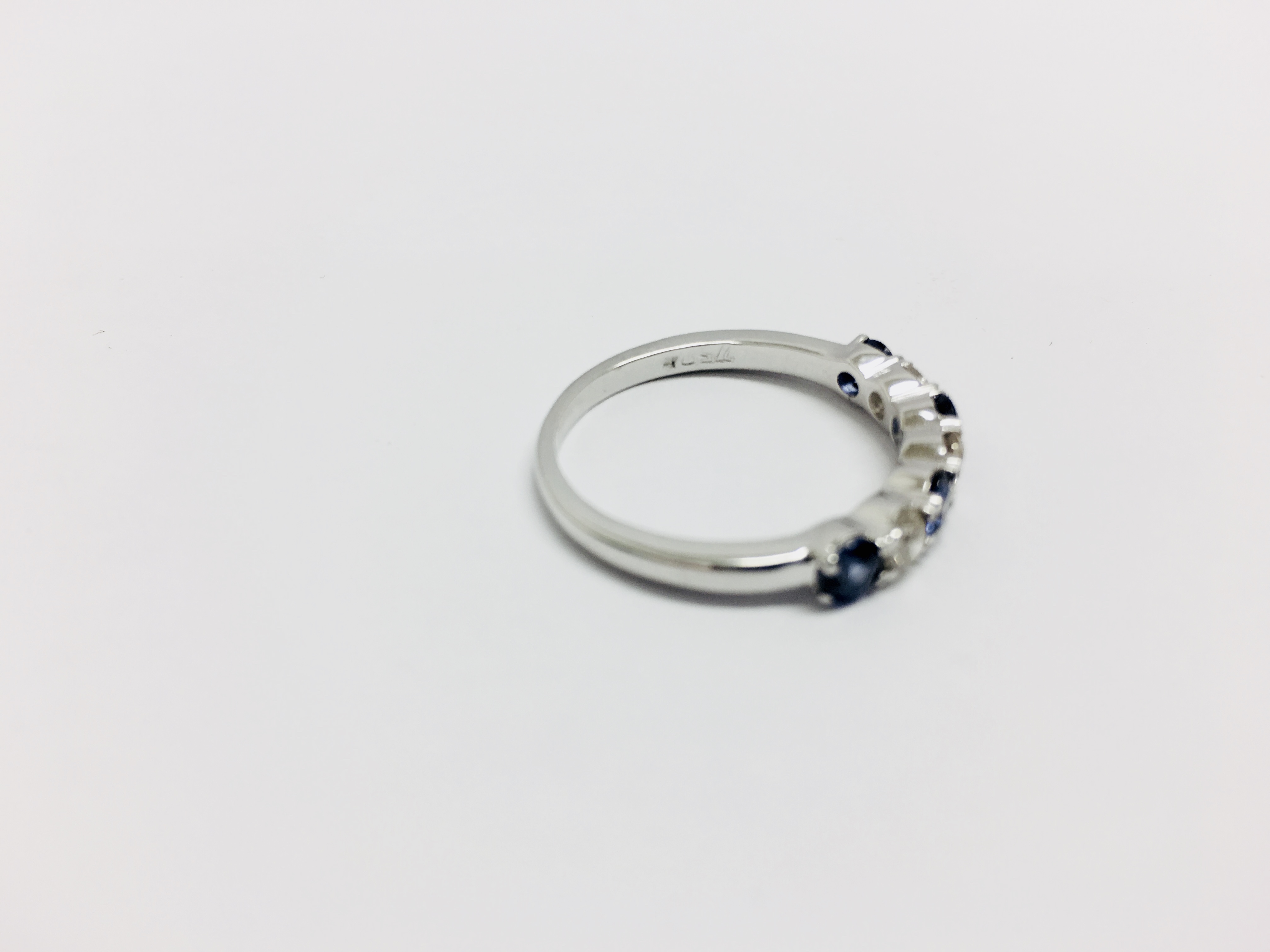 Sapphire And Diamond Eternity Style Ring. - Image 3 of 4