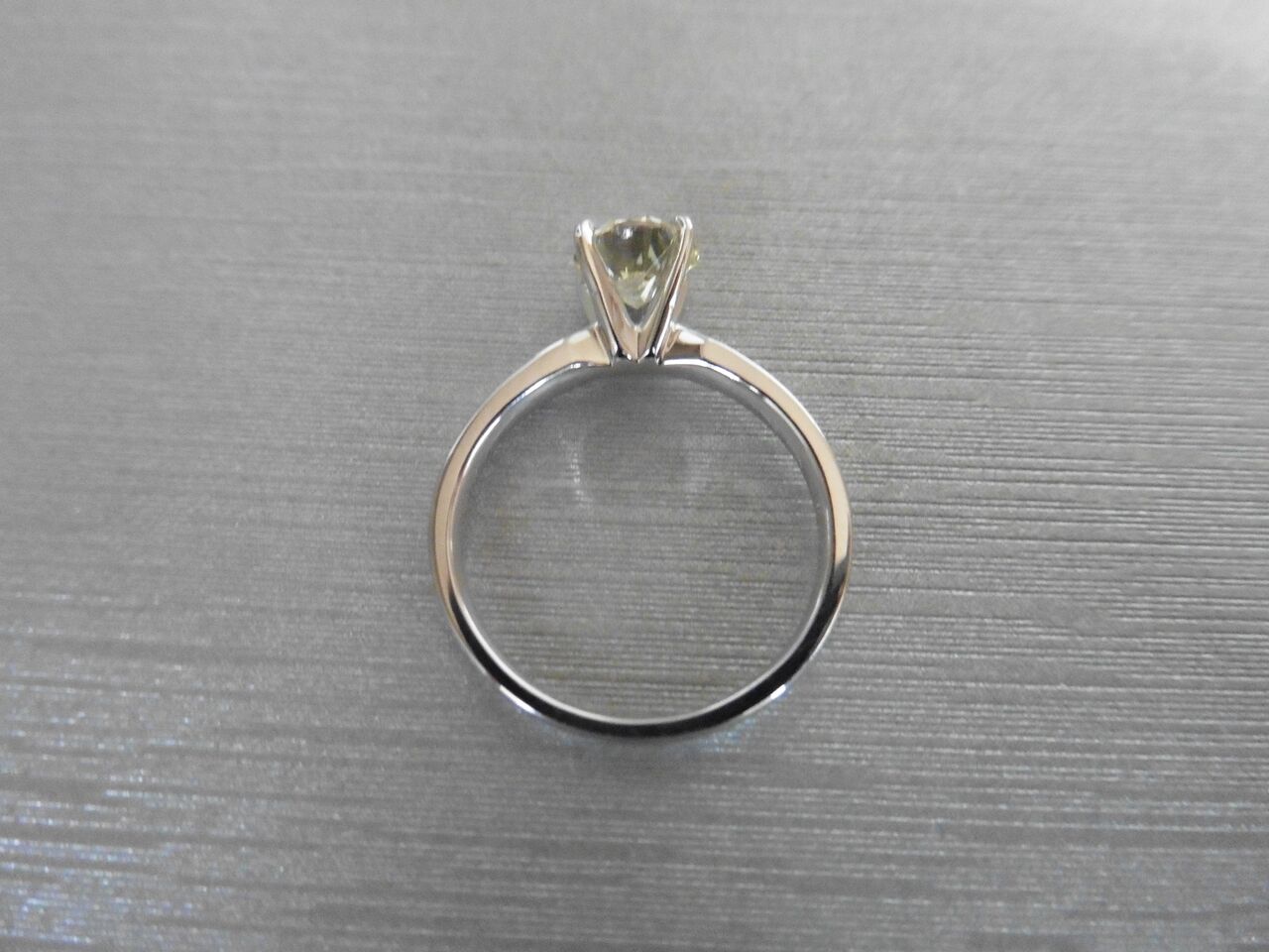 1.04Ct Diamond Solitaire Ring Set In Platinum 950. - Image 2 of 3