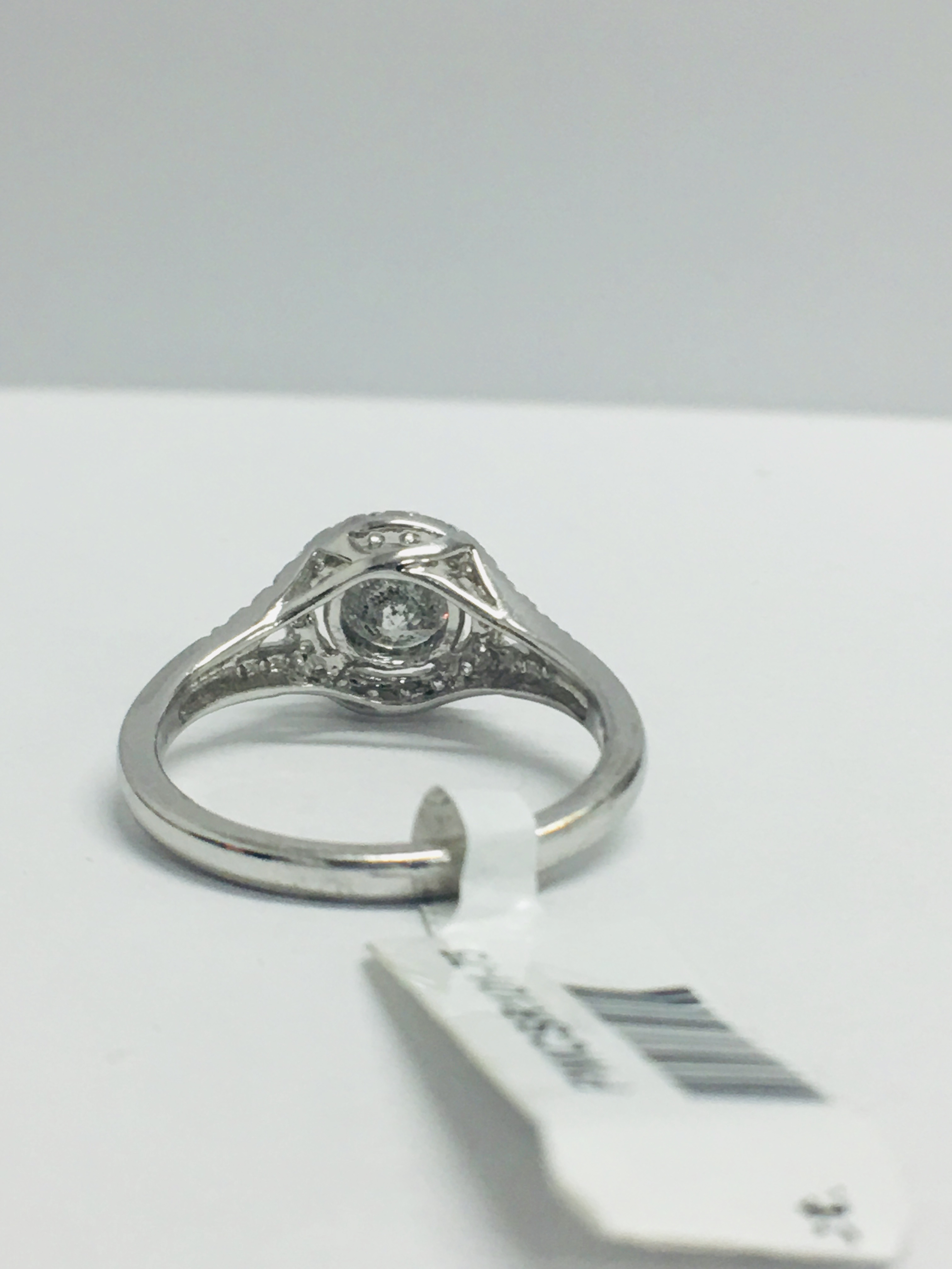 Platinum Solitaire 4 Claw Diamond Ring, - Image 4 of 6