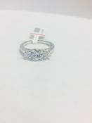 Platinum Diamond Three Stone Ring,