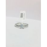 Platinum Diamond Solitaire Ring,