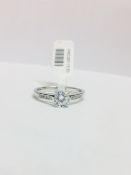 Platinum Diamond Solitaire Ring,