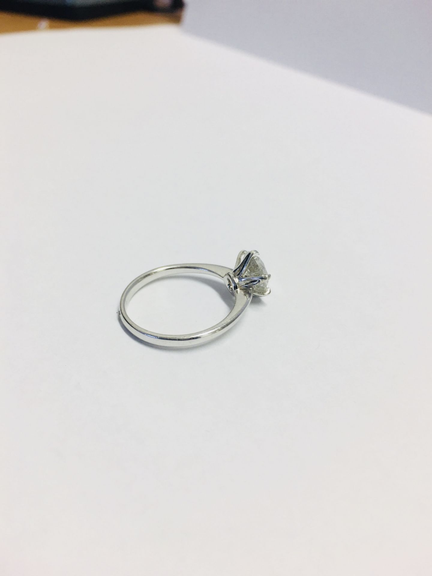 Diamond Solitaire Ring, - Image 4 of 6