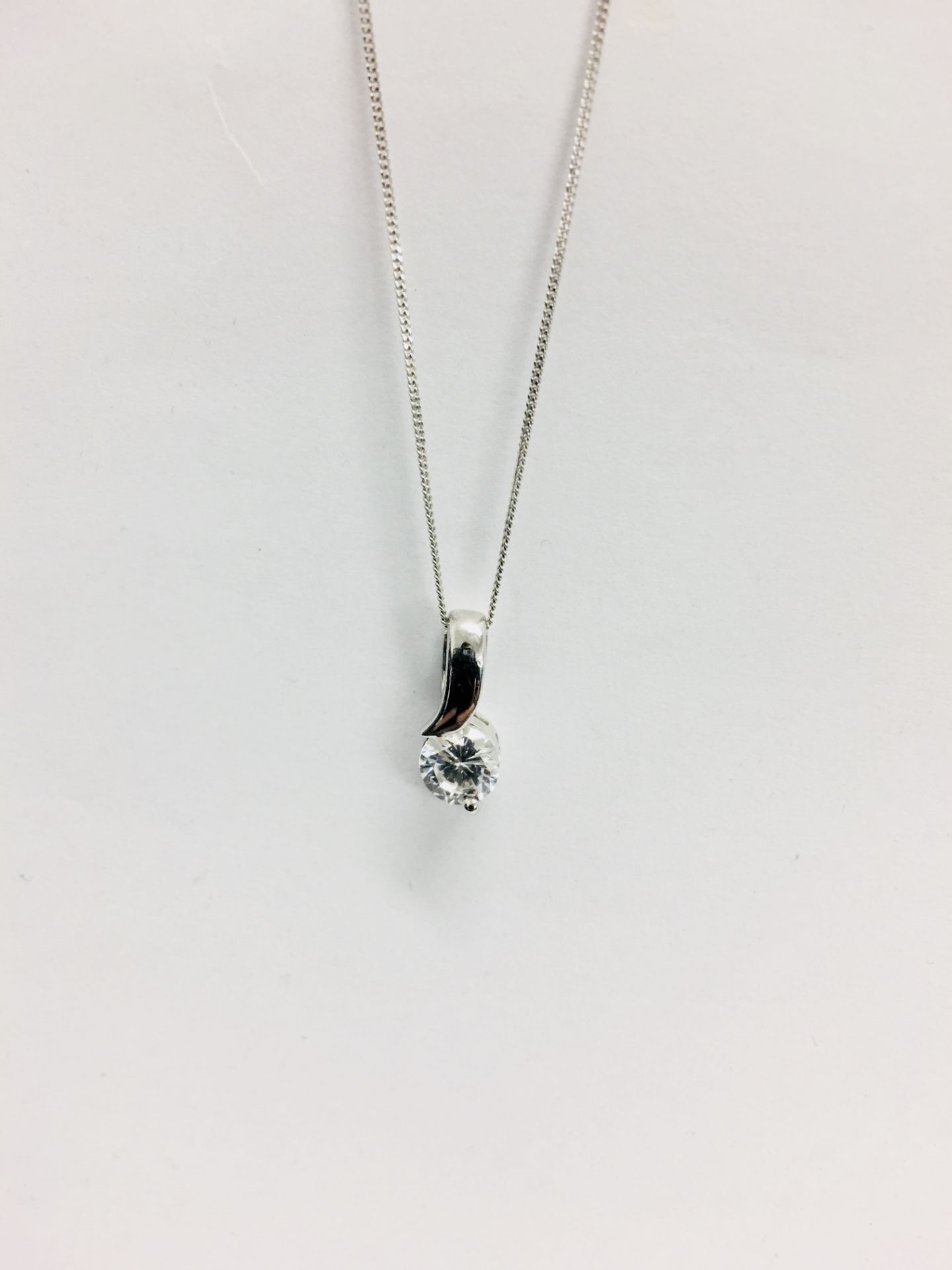 0.50Ct Diamond Set Pendant.