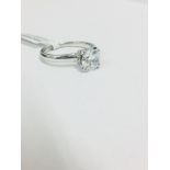 Platinum Diamond Solitaire Ring,