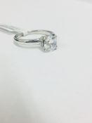 Platinum Diamond Solitaire Ring,