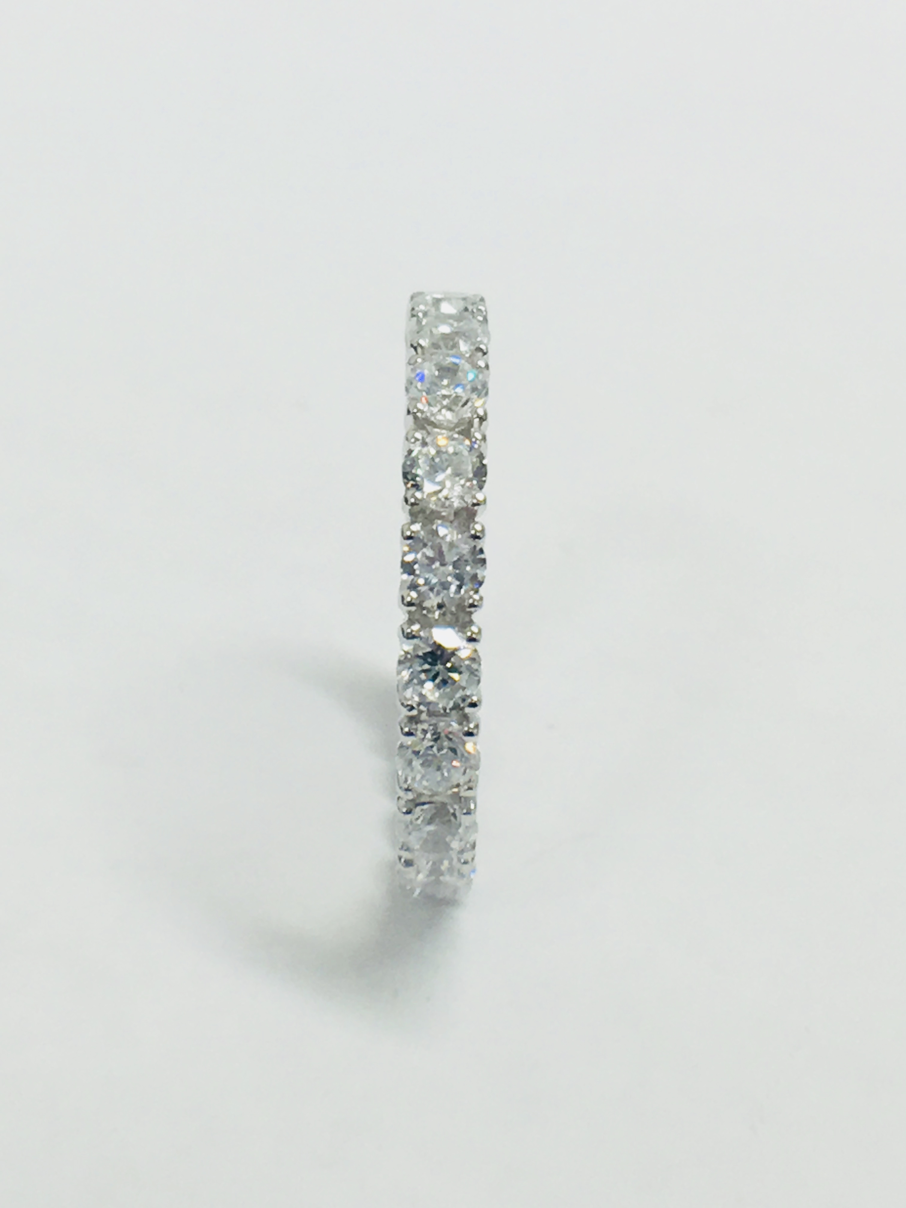 Platinum Diamond Full Eeternity Ring, - Image 4 of 8