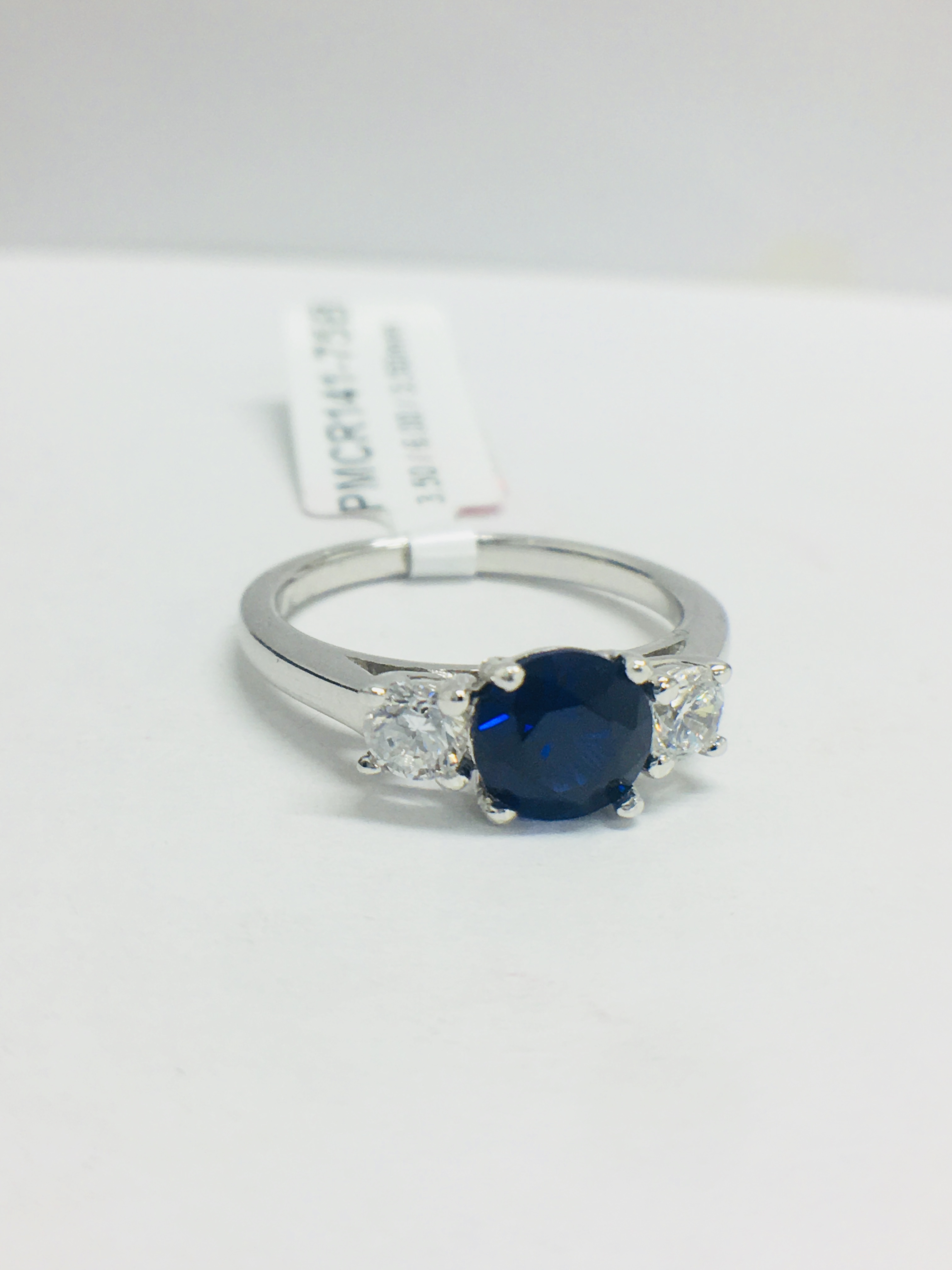 Sapphire And Diamond Trilogy Ring. - Image 6 of 8