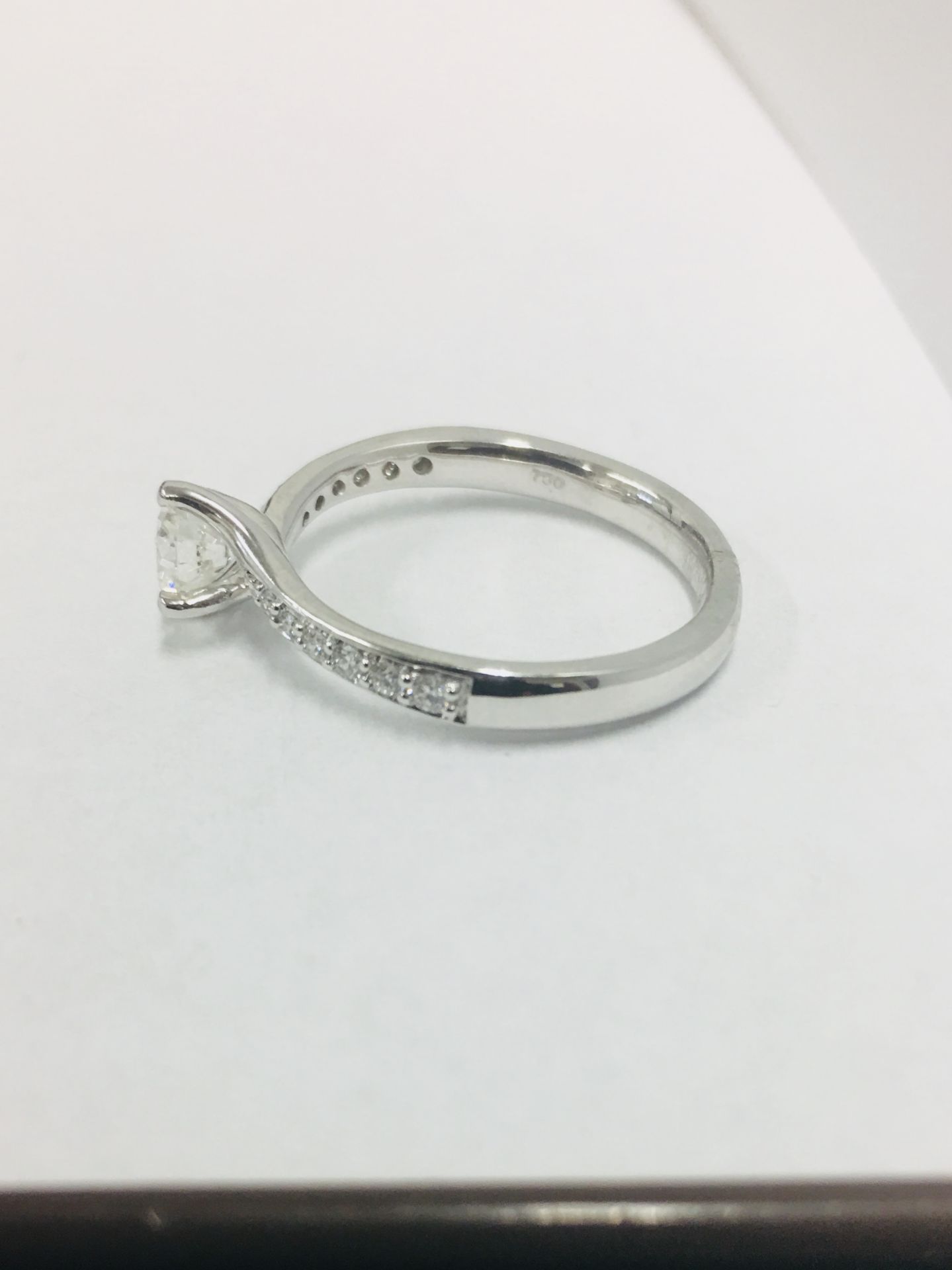 Platinum Damond Solitaire Ring, - Image 3 of 6