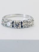 2.10ct diamon dfive stone Ring set in Platinum