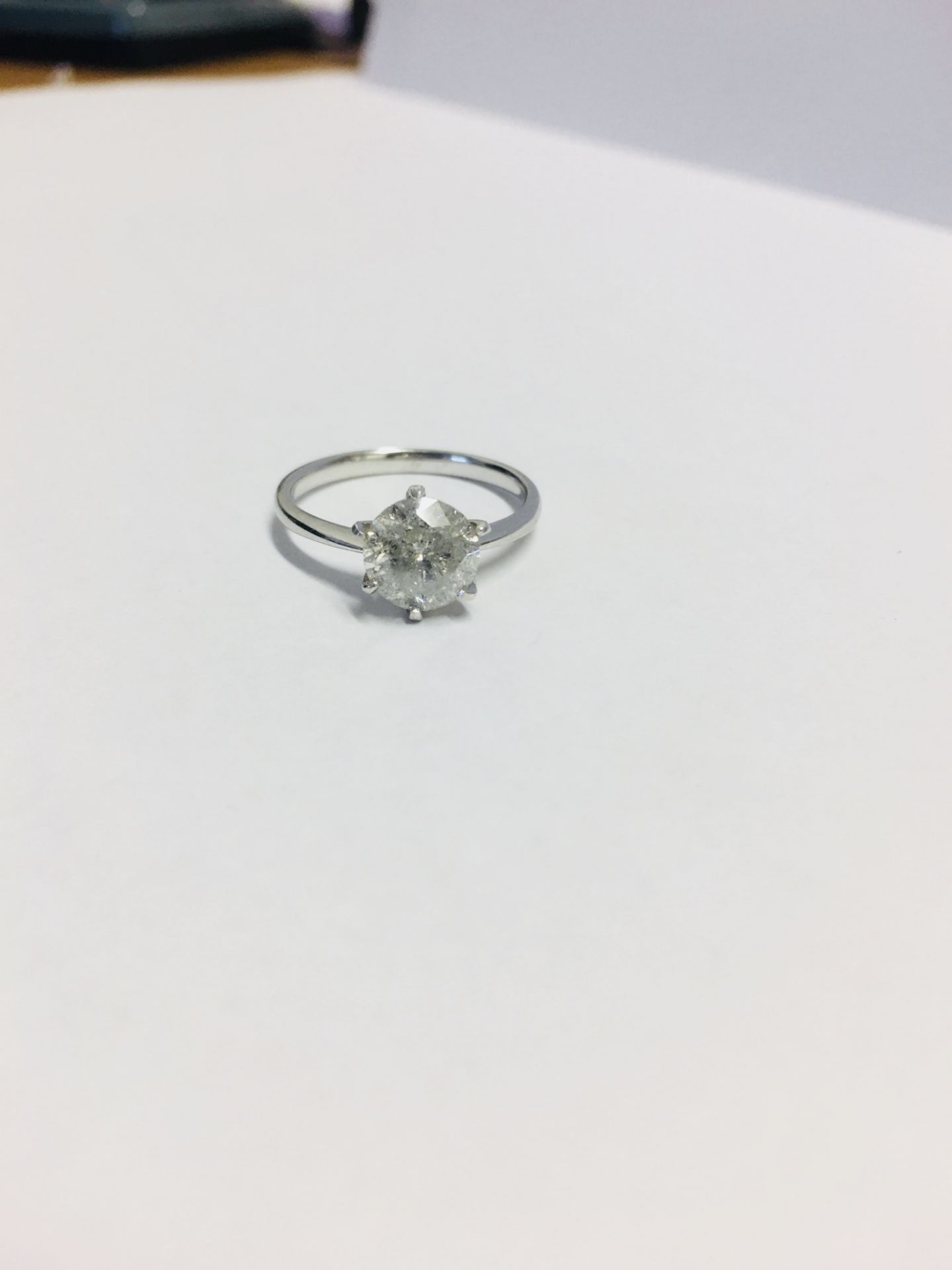 Diamond Solitaire Ring, - Image 6 of 6