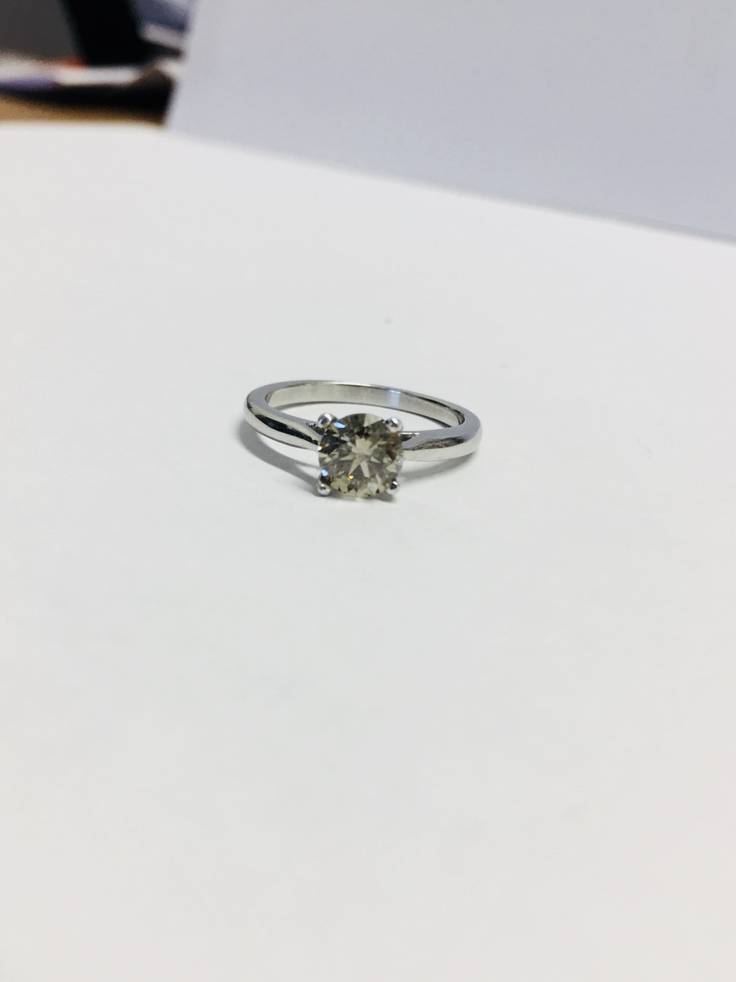 1Ct Brilliant Cut Diamond Solitaire Ring,