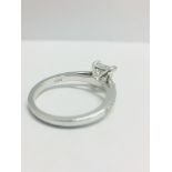 Platinum Diamond Solitaire Ring 1.10Ct Total Diamond Weight,