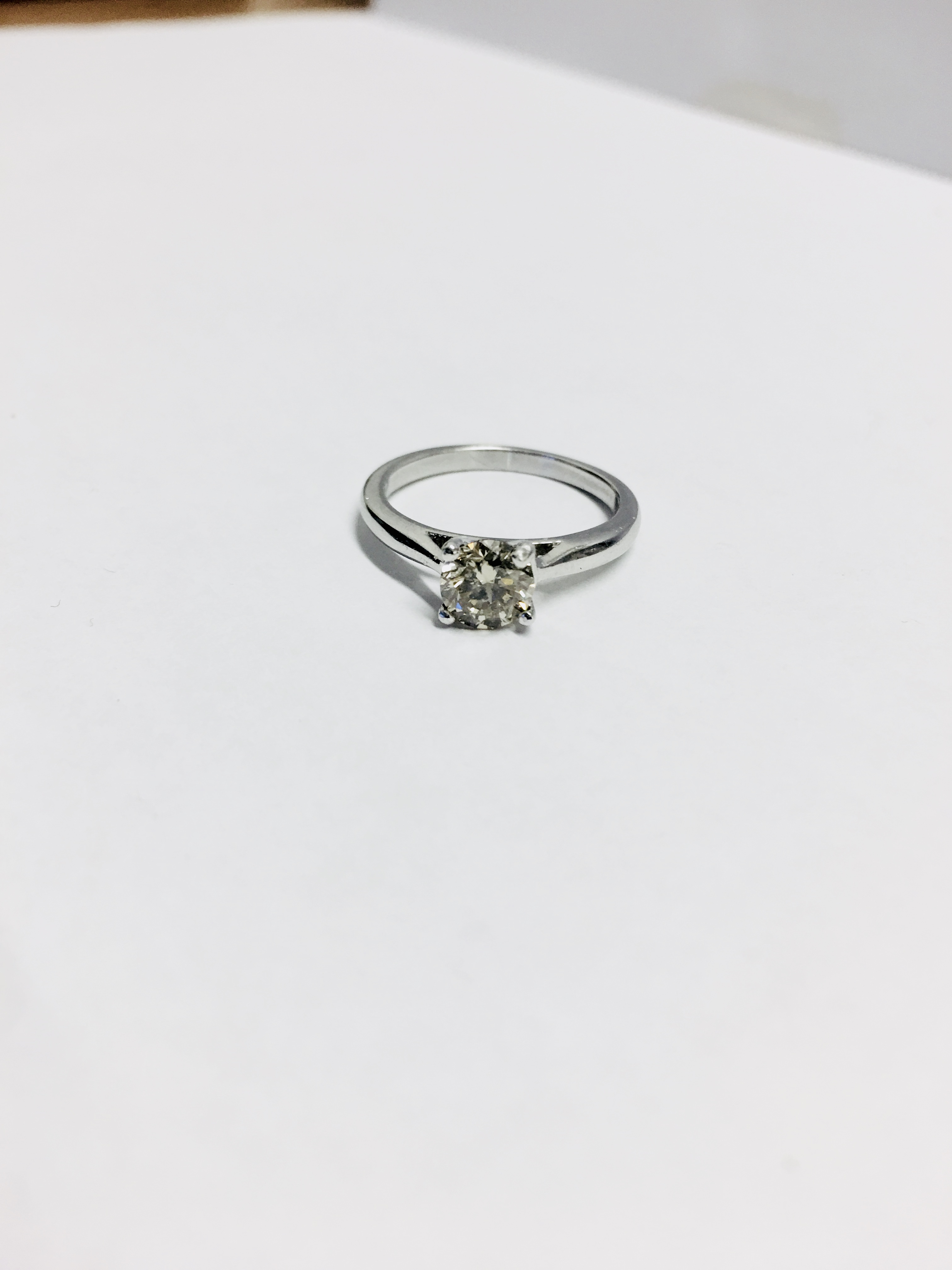 1Ct Brilliant Cut Diamond Solitaire Ring, - Image 4 of 4