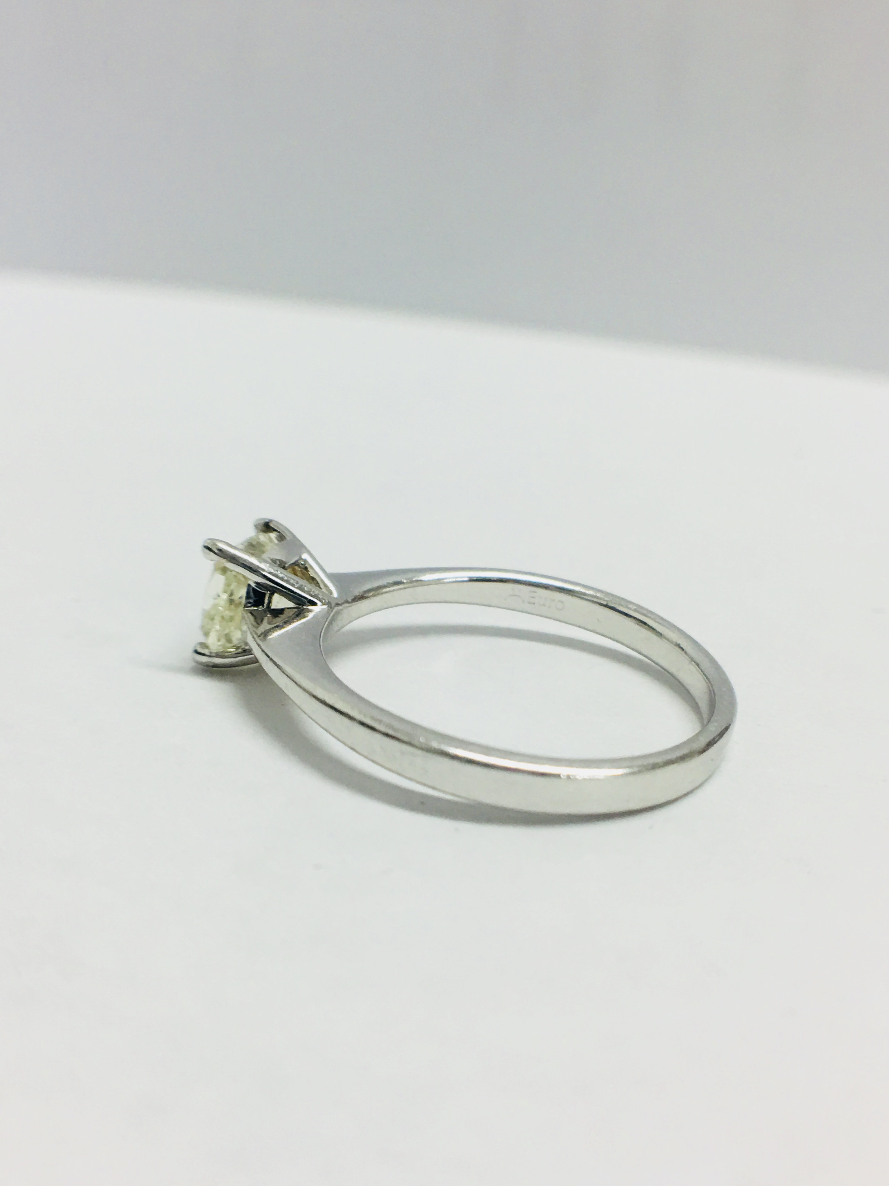 Platinum Diamond Solitaire Ring, - Image 3 of 6