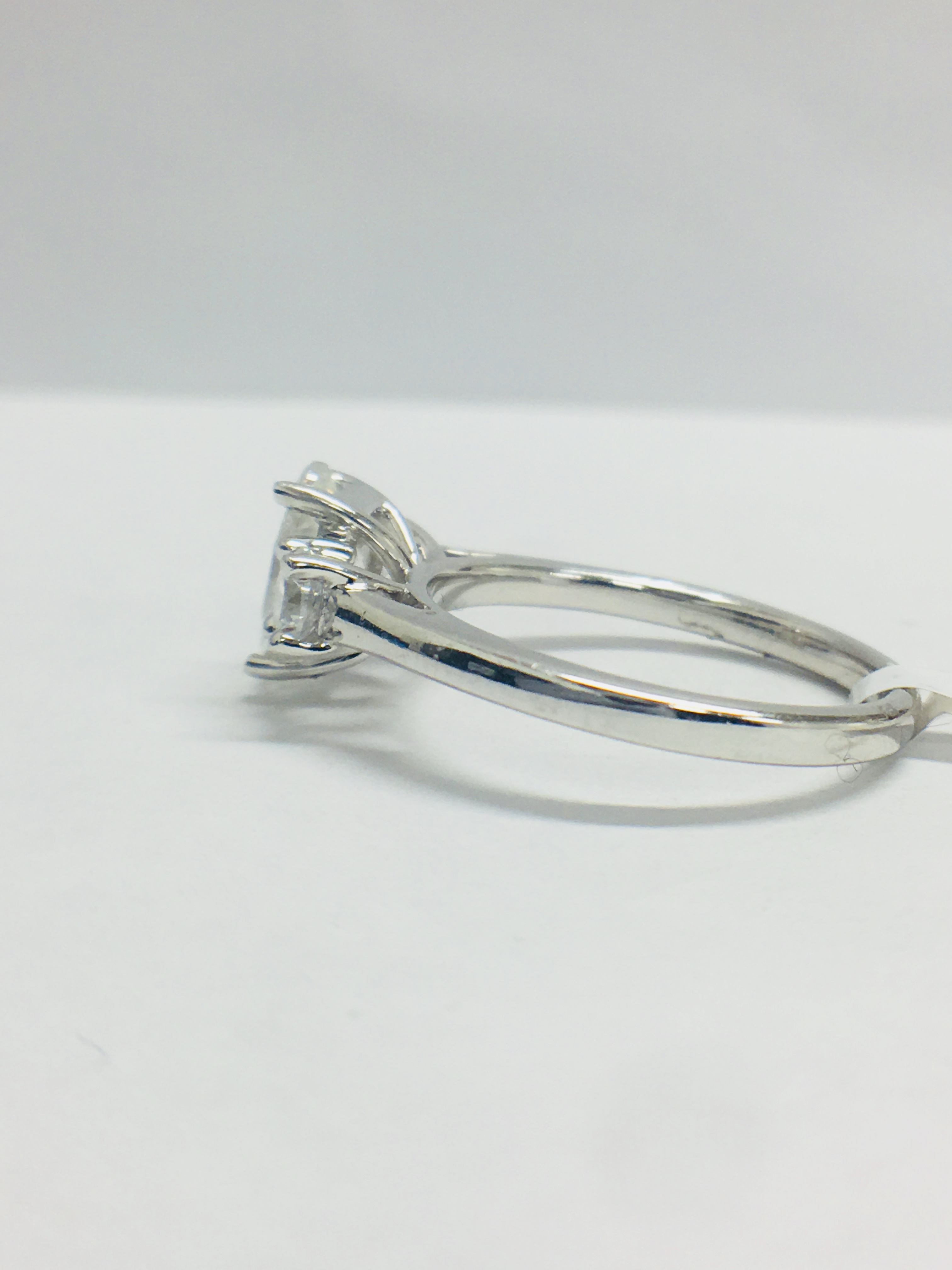 Platinum Diamond Trilogy Ring 1.50Ct Diamond Total, - Image 4 of 16