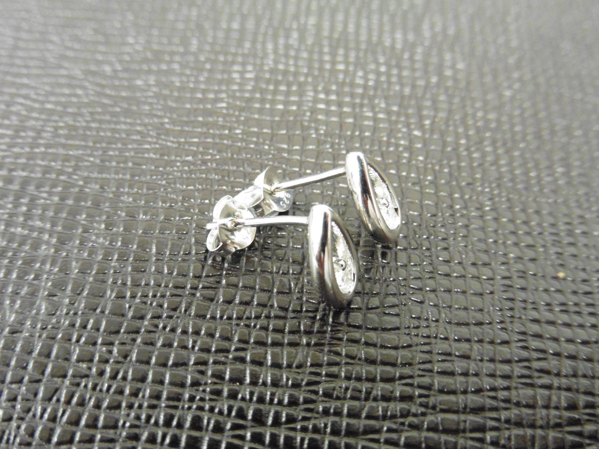 0.20Ct Diamond Earrings Set In Platinum 950. - Image 2 of 3