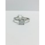 Platinum Solitaire 4 Claw Diamond Ring,