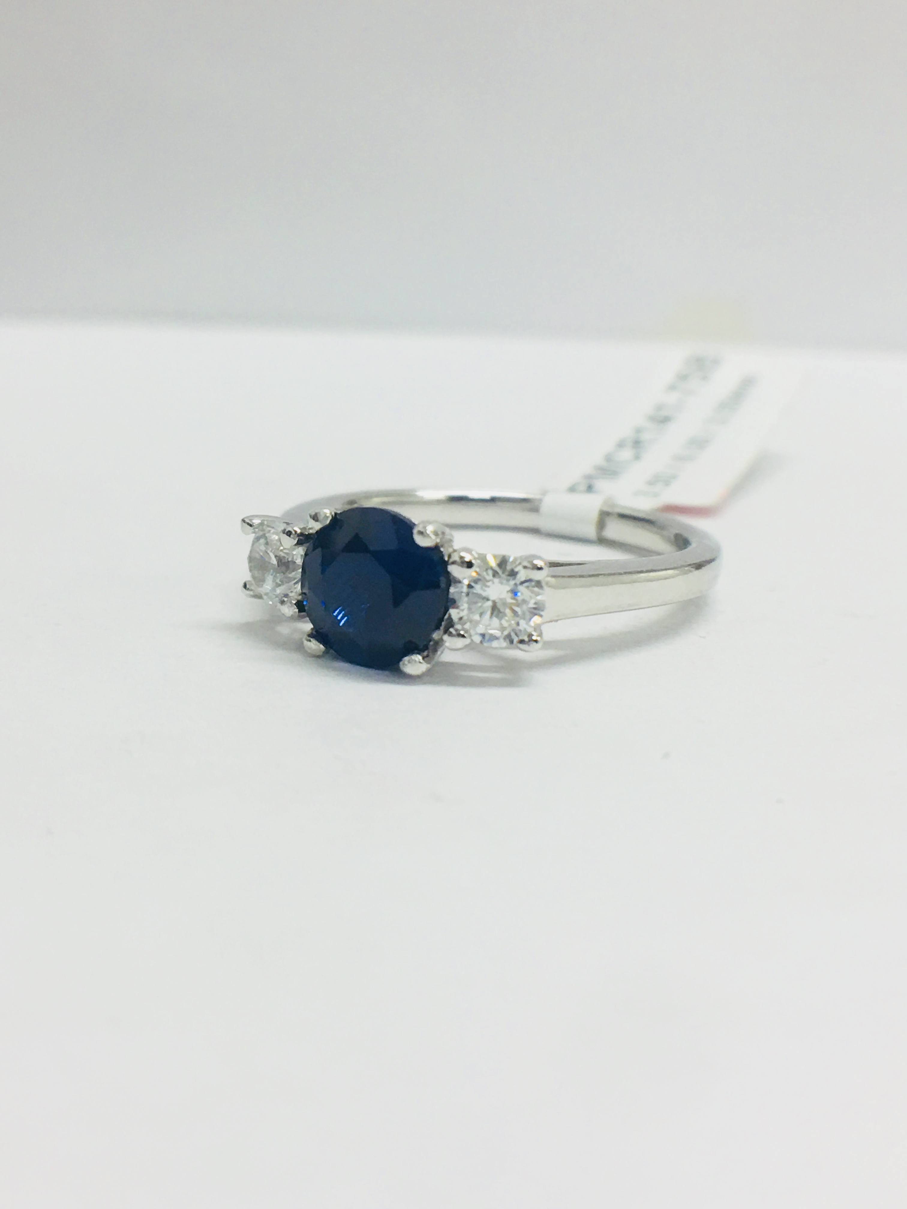 Sapphire And Diamond Trilogy Ring. - Image 2 of 8