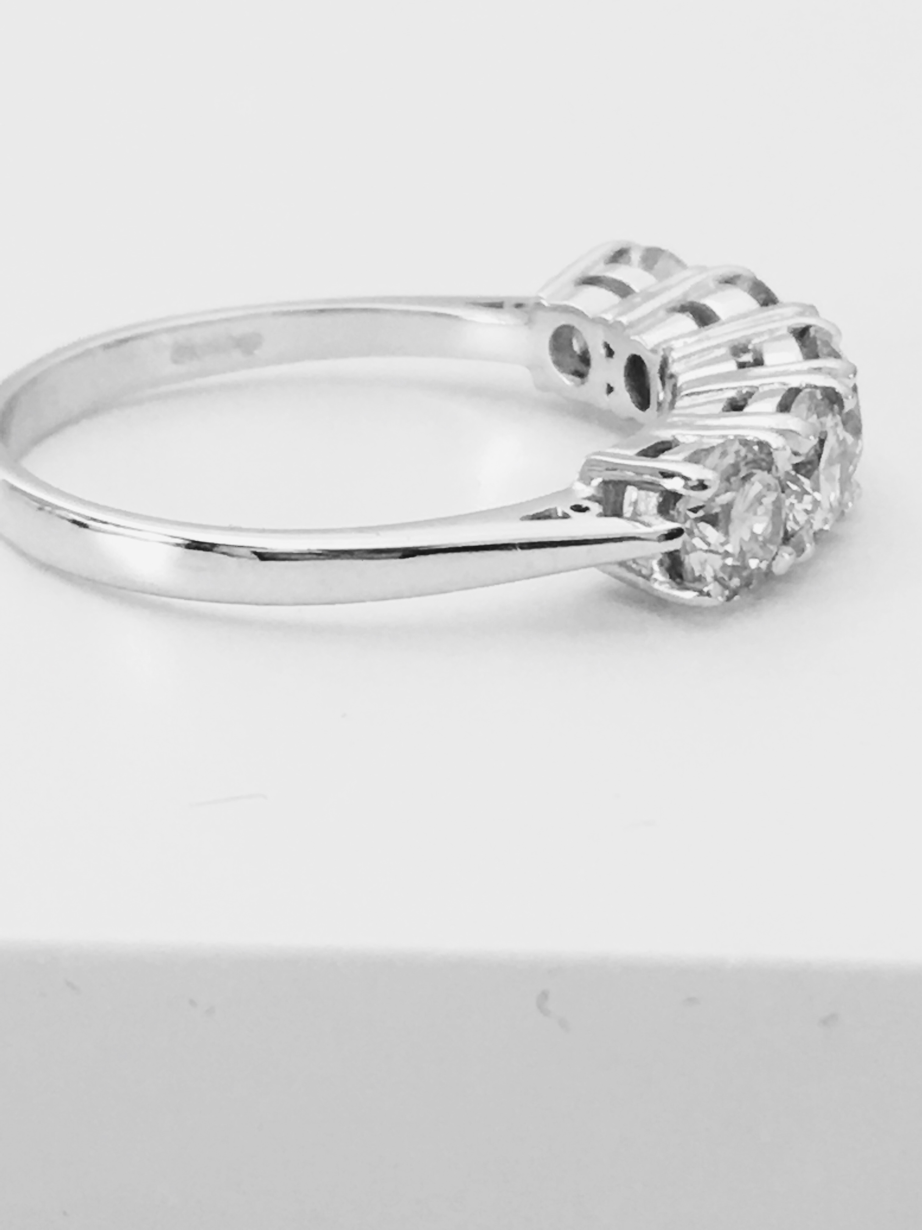 2.10ct diamon dfive stone Ring set in Platinum - Image 5 of 7