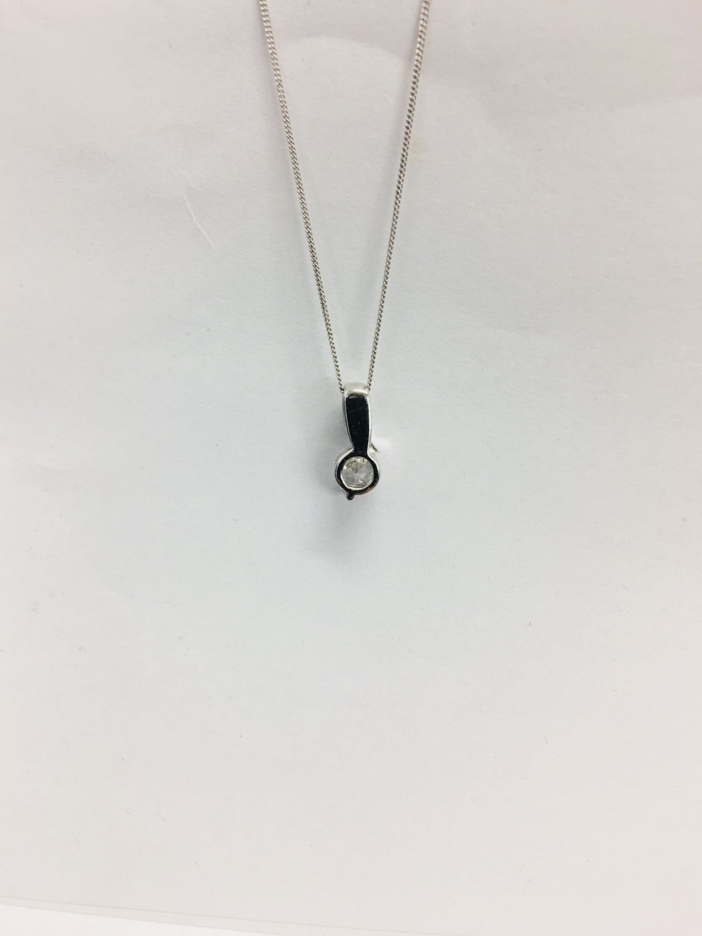 0.50Ct Diamond Set Pendant. - Image 2 of 2