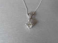 0.40Ct Diamond Set Pendant.