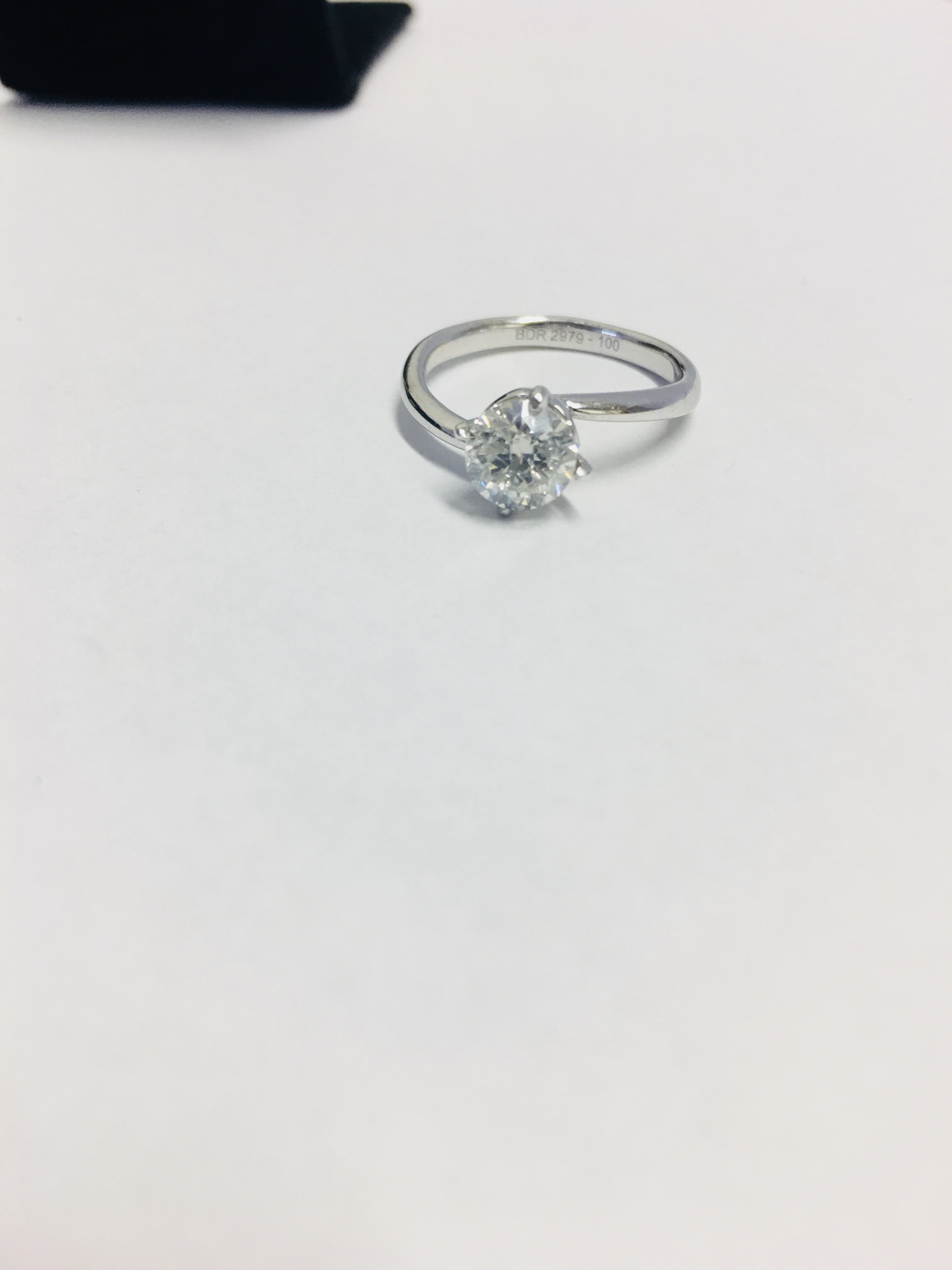 1Ct Brilliant Cut Diamond Solitaire Ring, - Image 6 of 6