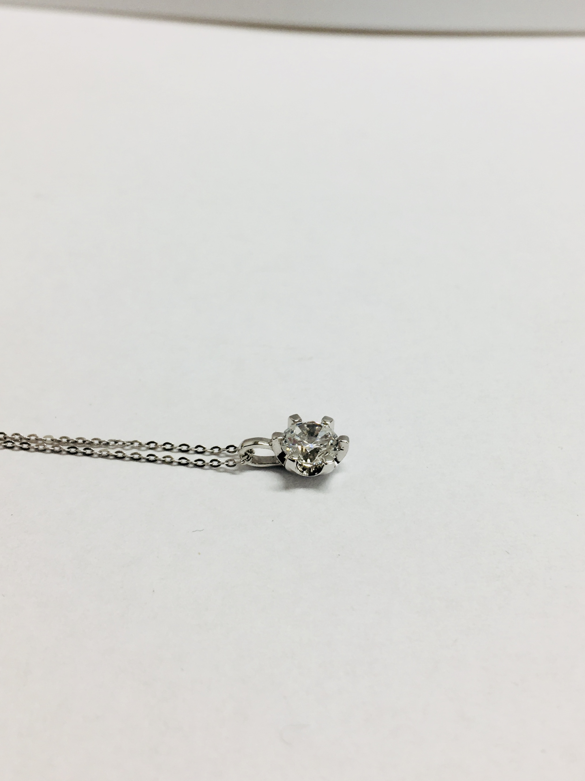 0.30Ct Diamond Solitaire Style Pendant. - Image 2 of 3