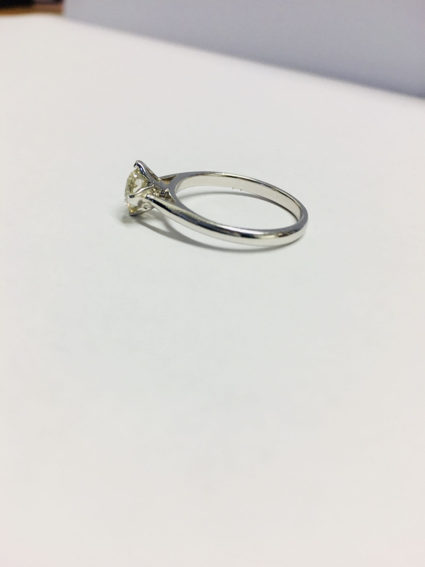 1Ct Brilliant Cut Diamond Solitaire Ring, - Image 2 of 4