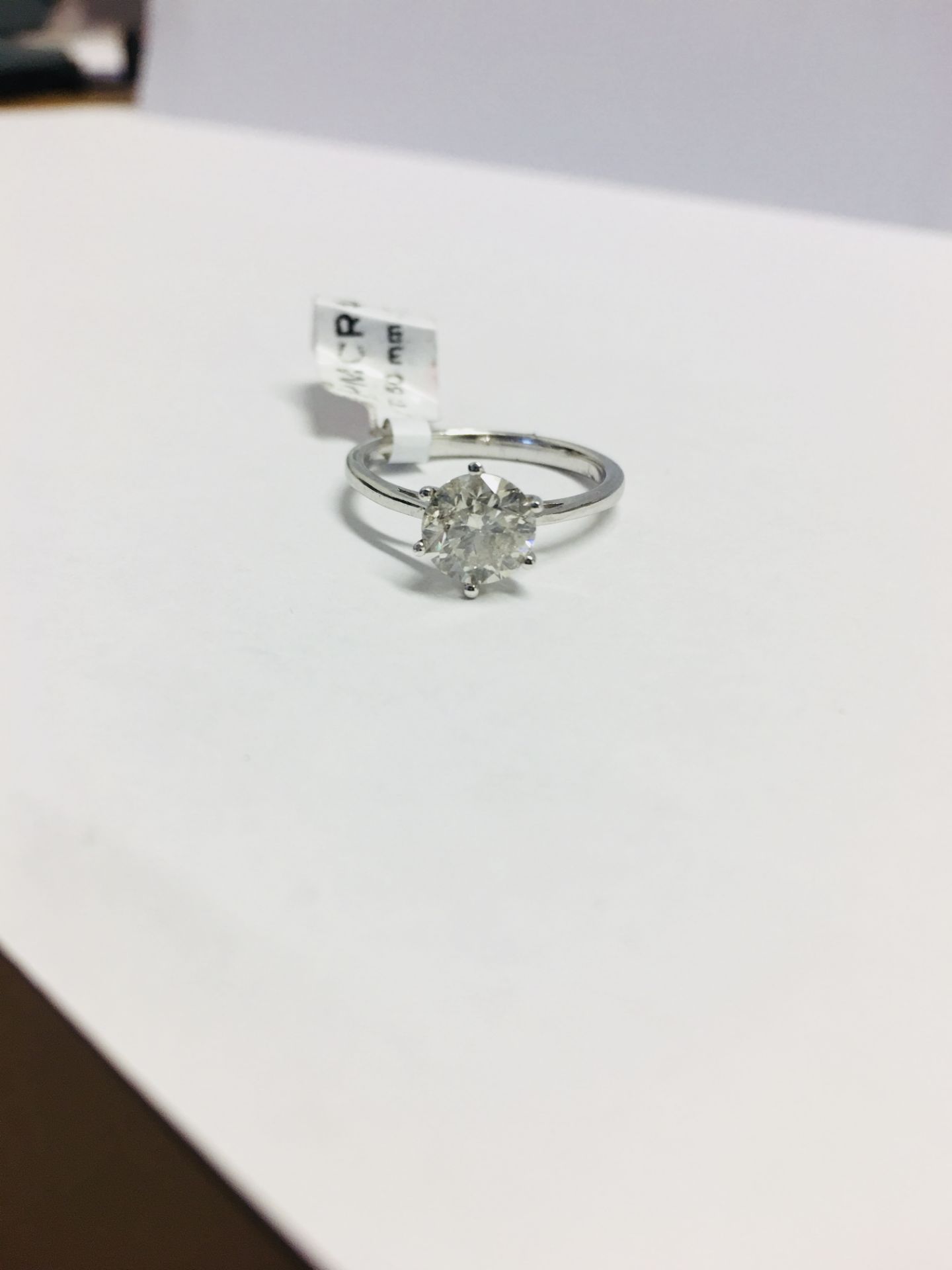 Diamond Solitaire Ring, - Image 8 of 8