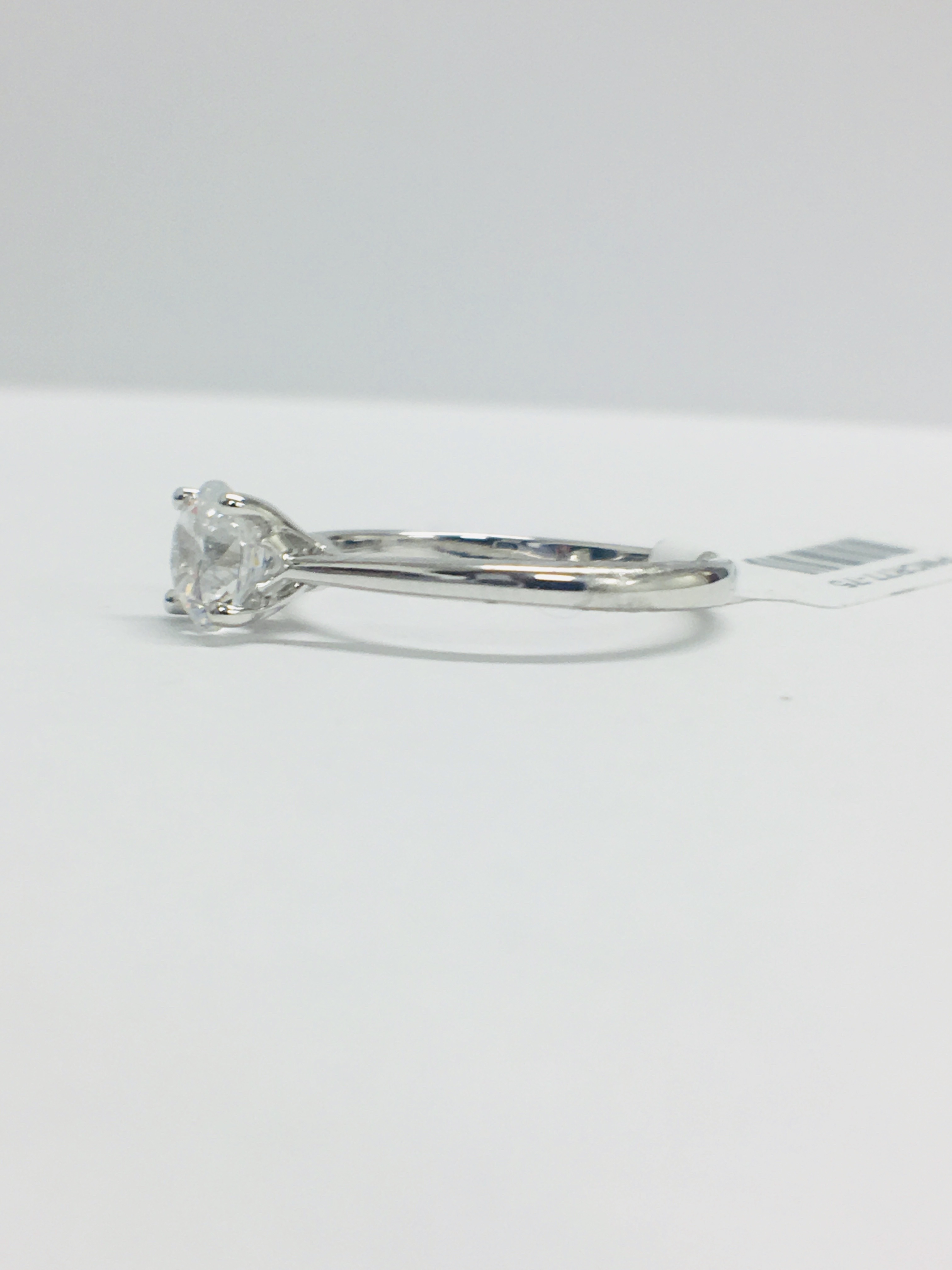 Platinum Solitaire 8 Claw Diamond Ring, - Image 2 of 6