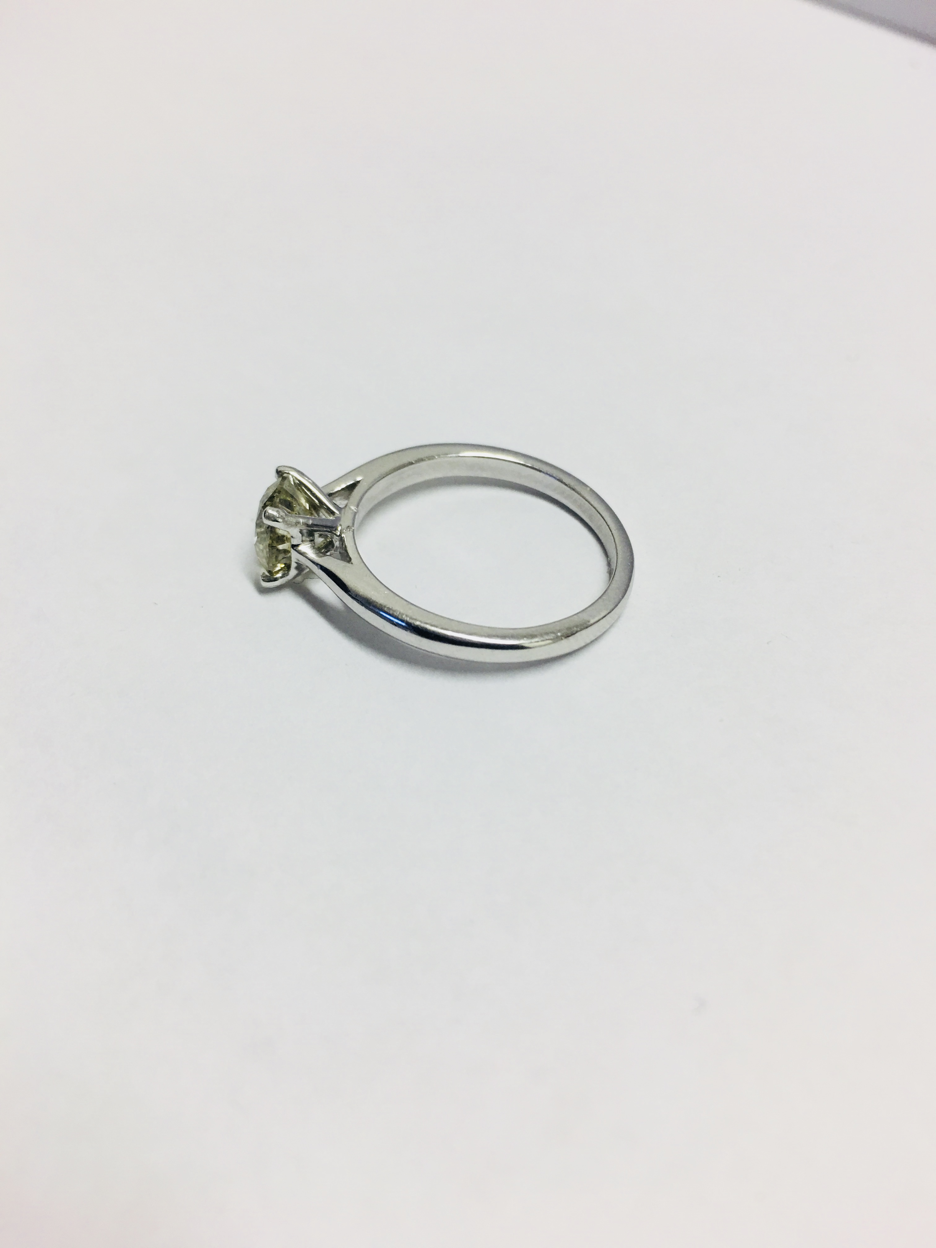 1Ct Brilliant Cut Diamond Solitaire Ring, - Image 3 of 6