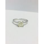 Platinum Diamond Solitaire Ring,