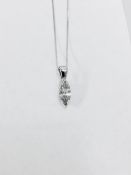 0.45Ct Diamond Pendant With A Marquise Diamond.