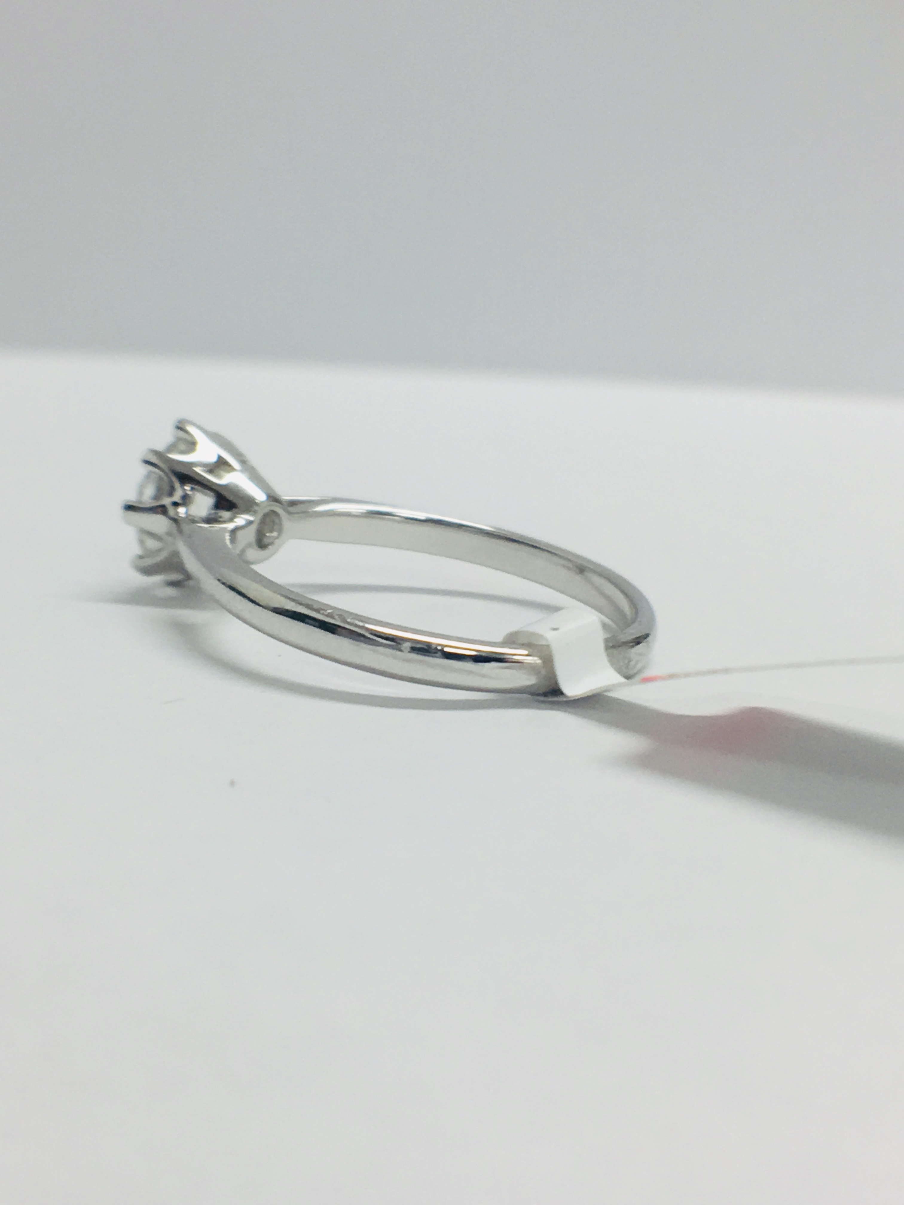 Platinum Solitaire 6 Claw Diamond Ring, - Image 2 of 5