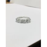 Platinum Diamond 3.50Ct 5 Stone Ring,