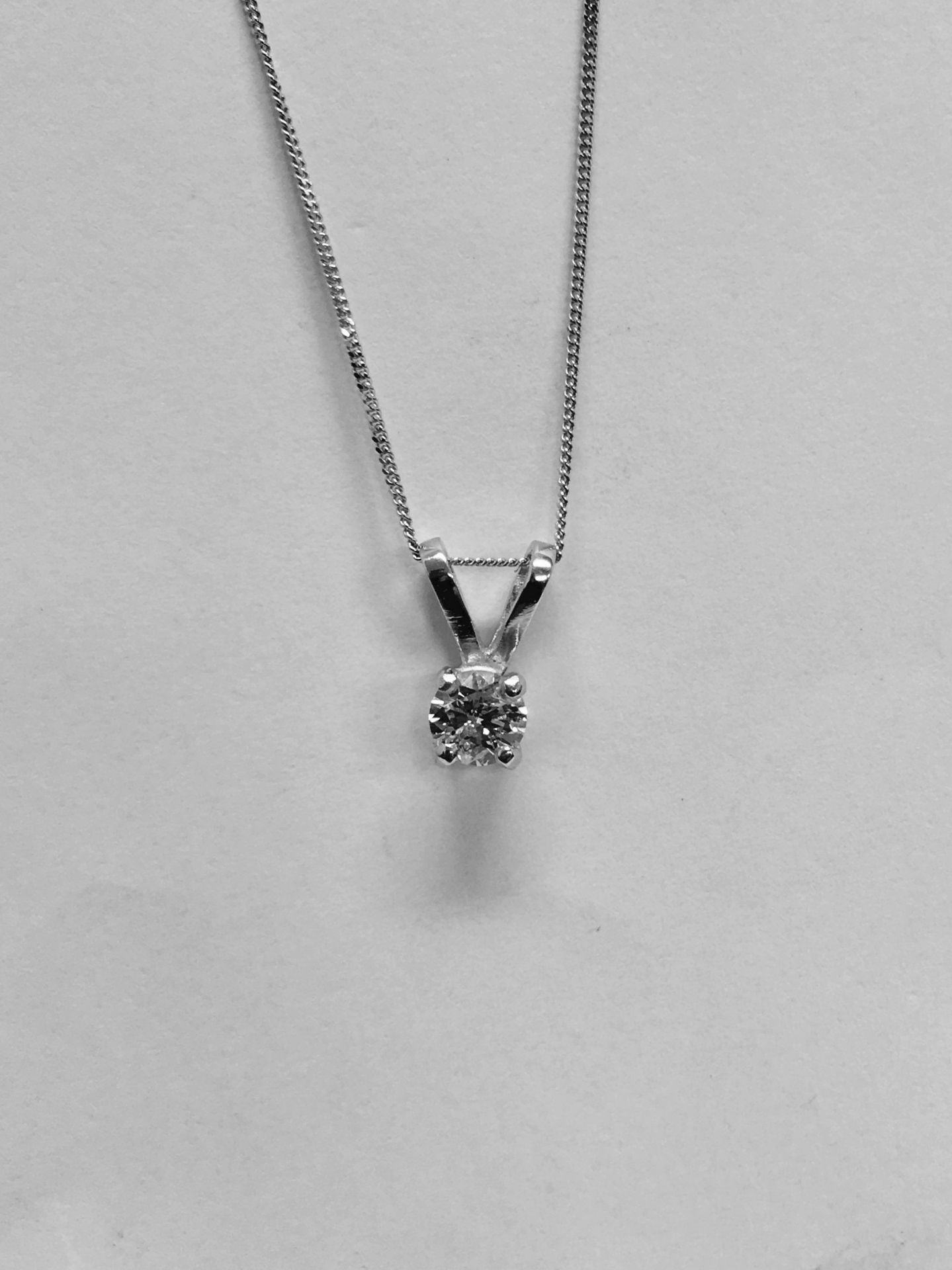 0.20Ct Diamond Solitaire Pendant. - Image 3 of 3