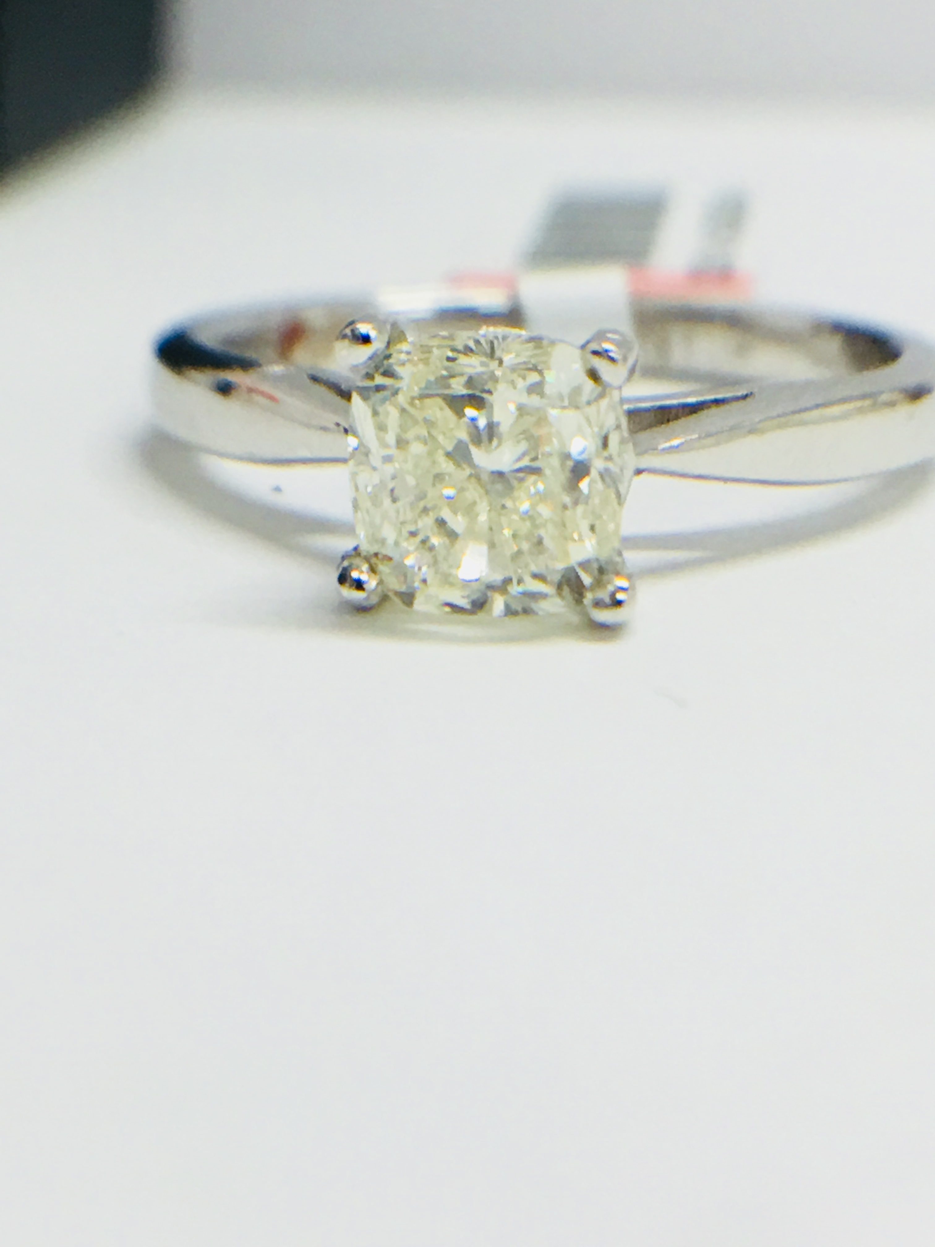 Platinum Diamond Solitaire Ring, - Image 5 of 5