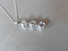 0.75Ct Trilogy Diamond Pendant.