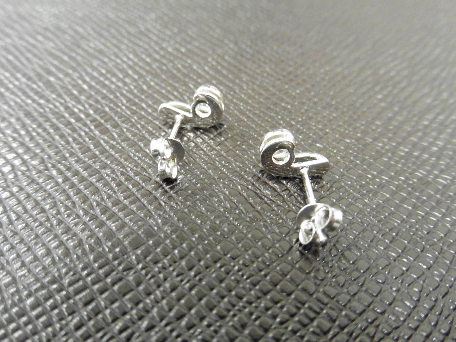 0.40Ct Diamond Earrings Set In Platinum 950. - Image 2 of 2