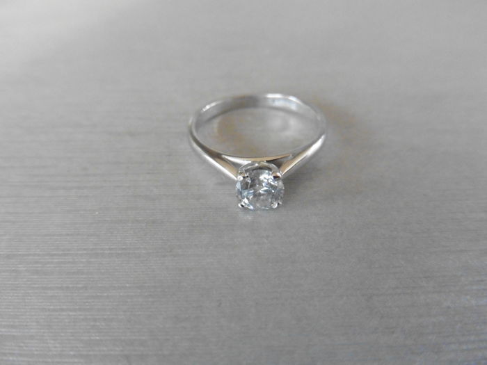 0.70Ctct Diamond Solitaire Ring With A Brilliant Cut Diamond. - Image 2 of 3
