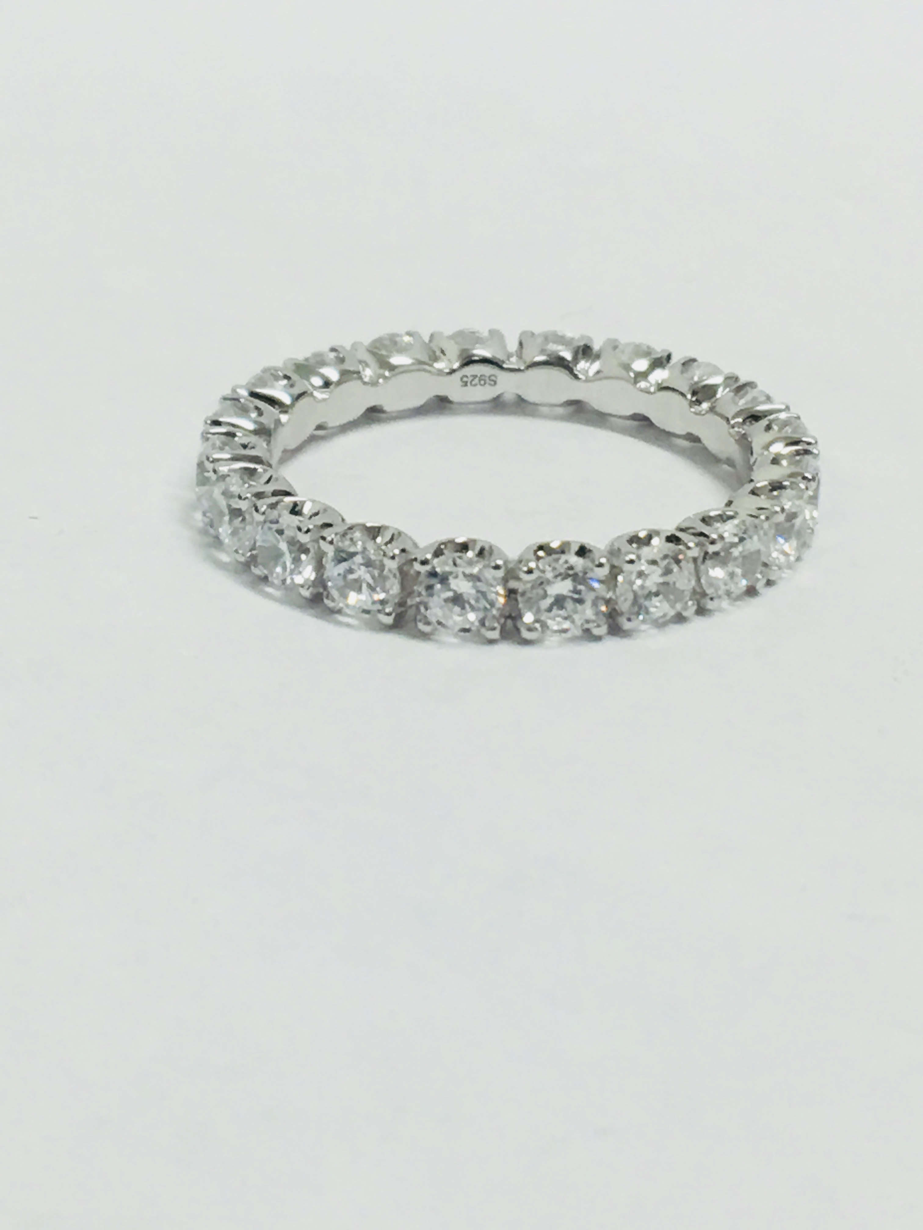 Platinum Diamond Full Eeternity Ring, - Image 2 of 8